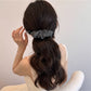 Beau - Cloud Shape Sheer Fabric Polka Dot Banana Clip