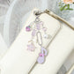 Keypus - Purple Music Note and Bow Keychain