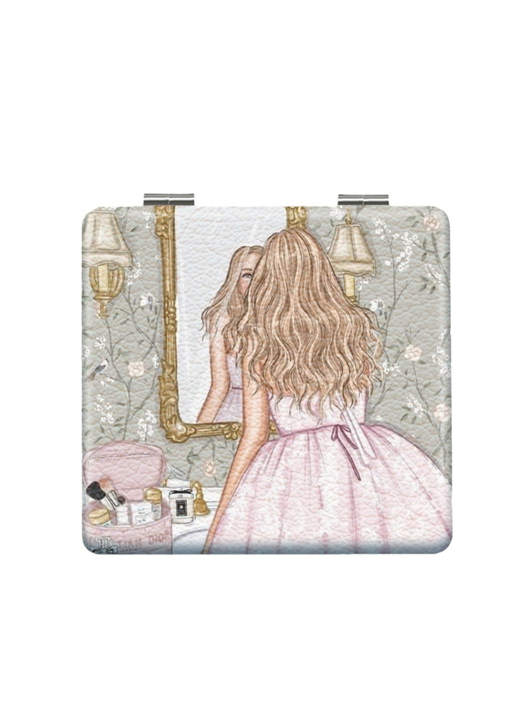 Mirroray - Cartoon Girl Portable Folding Makeup Mirror