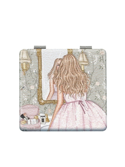 Mirroray - Cartoon Girl Portable Folding Makeup Mirror