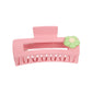 Beau - Plastic Alloy Square Hair Claw Clip