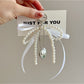 Keypus - Beaded Bow Heart Pendant Bag Charm Keychain