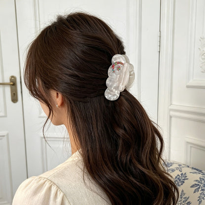 Beau - Acetate Star and Moon Pattern Claw Clip