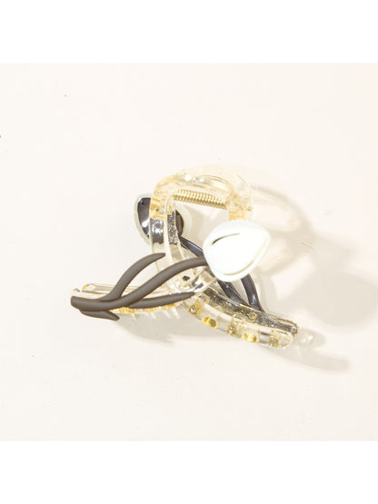 Beau - Crisscross Tulip Shaped Hair Claw Clip