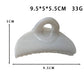 Beau - Glossy Geometric Ring Detail Half Moon Claw Clip