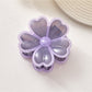 Beau - Glossy Petal Flower Plastic Hair Claw Clip