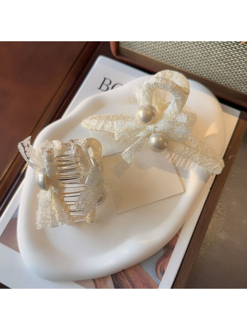 Beau - Fabric Bow Wrapped Claw Clip