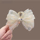 Beau - PVC Bow Detail Decorative Women Claw Hair Clip