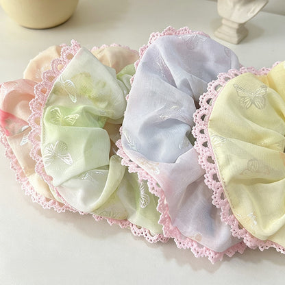 Gifty - Butterfly Print Polyester Scrunchie