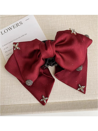 Beau - Satin Finish Butterfly Bow Claw Clip