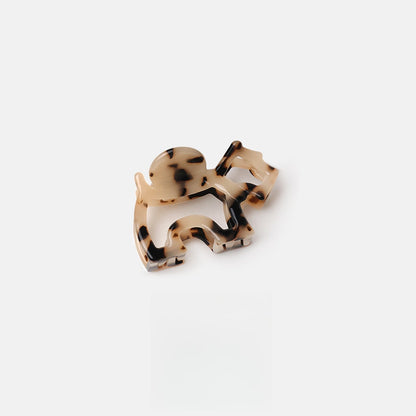 Beau - Acetate Cartoon Dog Hollow Claw Clip