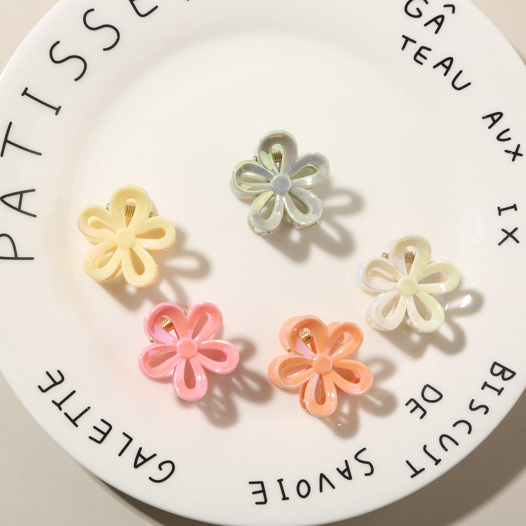 Beau - Pastel Petal Flower Hair Accessory Claw Clip