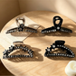Beau - Floral Detail Plastic Hair Claw Clip