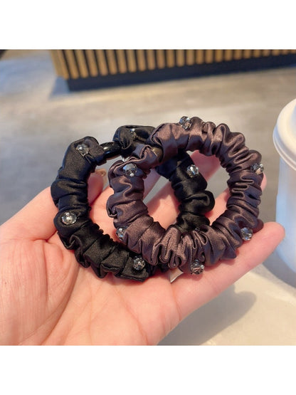 Gifty - Crinkle Textured Solid Color Hair Scrunchies