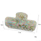 Side view of Beau gradient acetate claw clip highlighting the metal spring mechanism