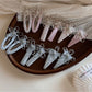 Beau - Beaded Flower Irregular Hair Clip