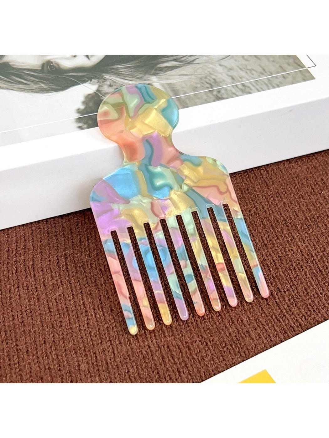 Camerow - Iridescent Geometric Travel Comb
