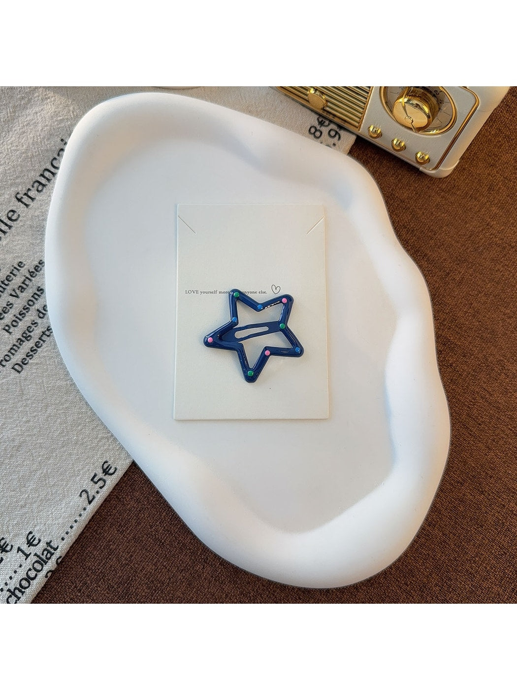 Beau - Sweet Style Star Snap Alloy Hair Clip
