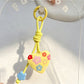 Keypus - Heart Pendant Bag Charm Alloy Cord Loop Keychain