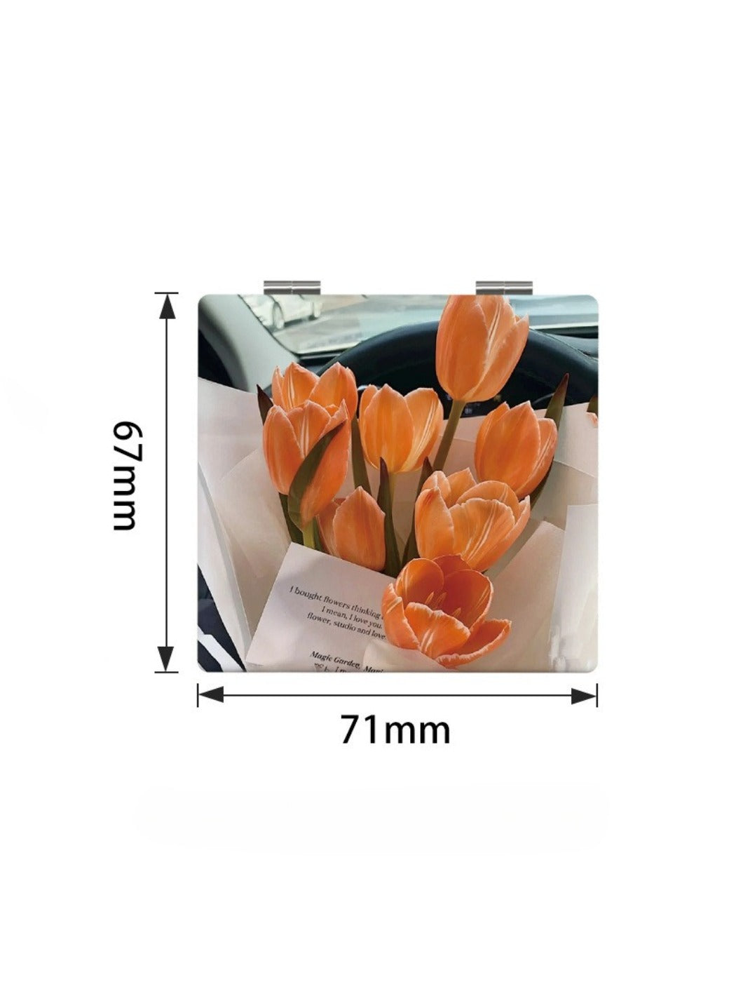 Mirroray - Floral Pattern Compact Mirror