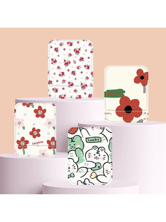 Mirroray - Floral Print Portable Folding Vanity Mirror