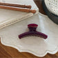 Beau - Elegant Solid Color Curved Claw Clip