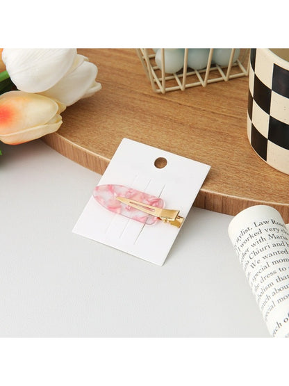 Beau - Elegant Pink Straight Hair Clip