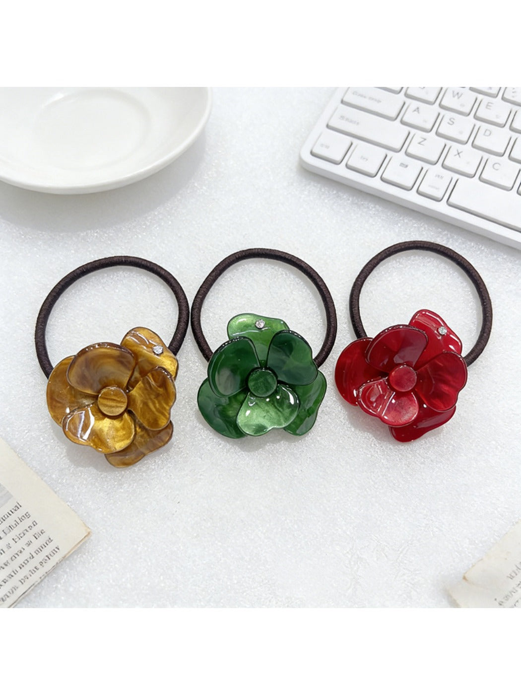 Gifty - Elegant Rose Flower-Shaped Hair Tie