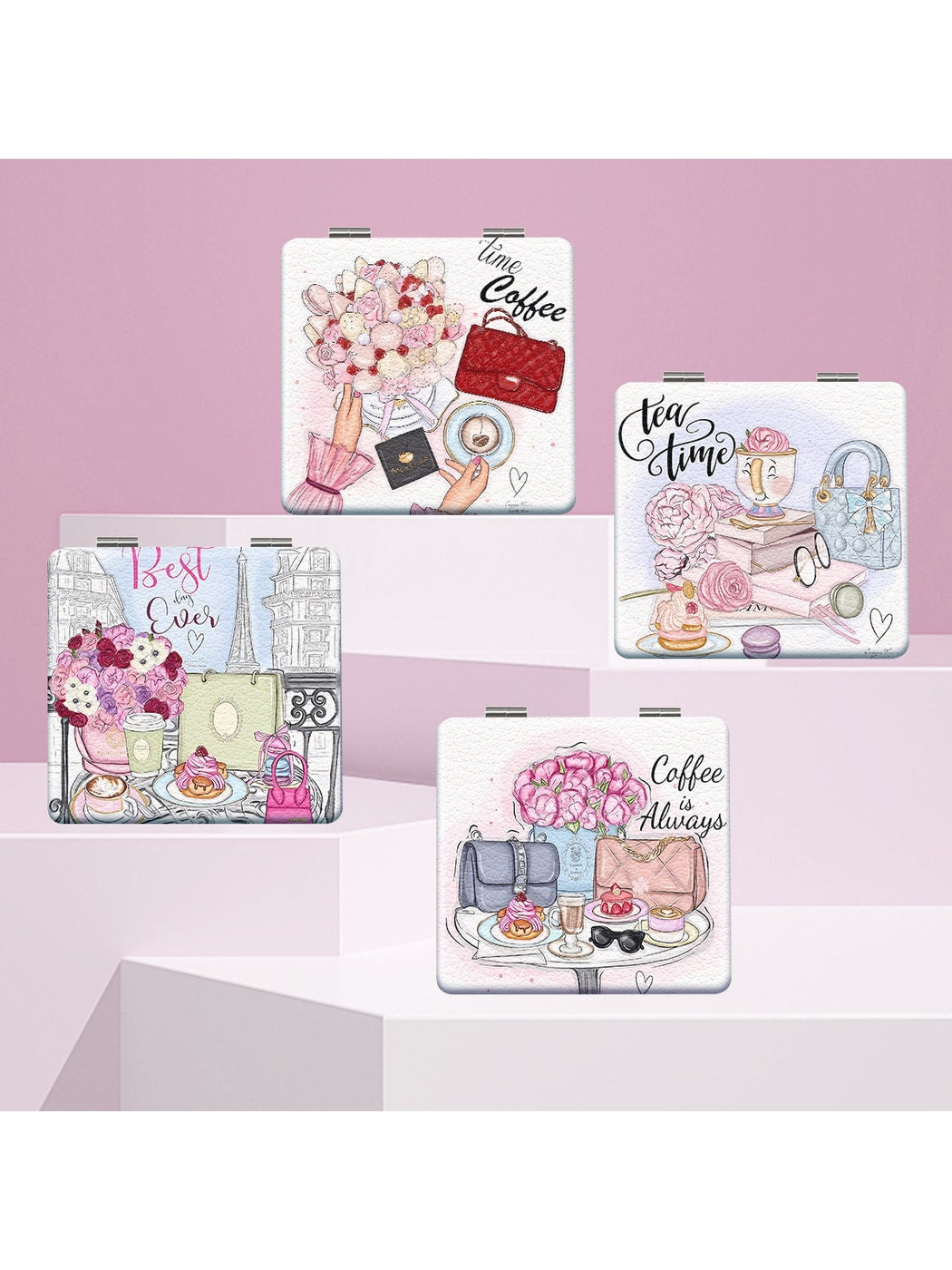 Mirroray - Square Foldable Cosmetic Mirror