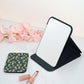 Mirroray - Double Sided Floral Print Folding Makeup Mirror