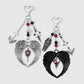 Keypus - Y2K Gothic Bat Coffin Wing Heart Keychain