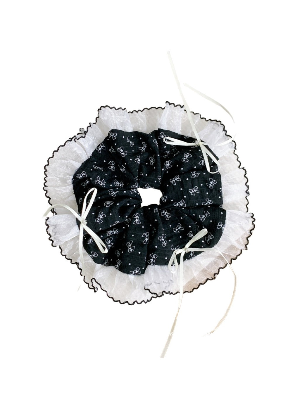 Gifty - Elegant Bow Pattern Scrunchies for Women Lace