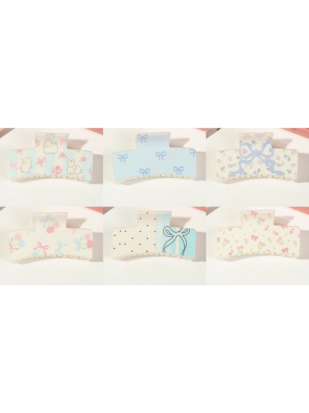 Beau - Light Toned Square Tipped Claw Clip