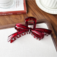 Beau - PC Bow Accent Geometric Ring Hair Claw Clip