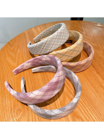 Gifty - Plaid Fabric Patterned Sweet Style Headband