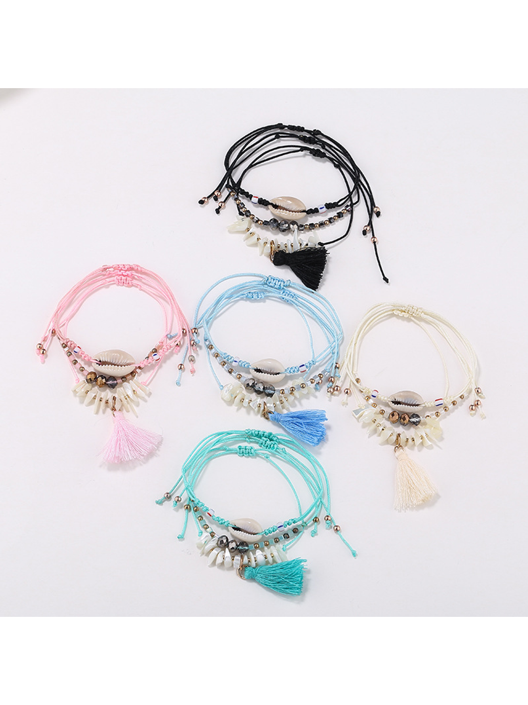 Lovra - Bohemian Tassel Multilayer Beaded Bracelet