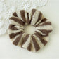 Gifty - Knitted Striped Scrunchie Hair Tie