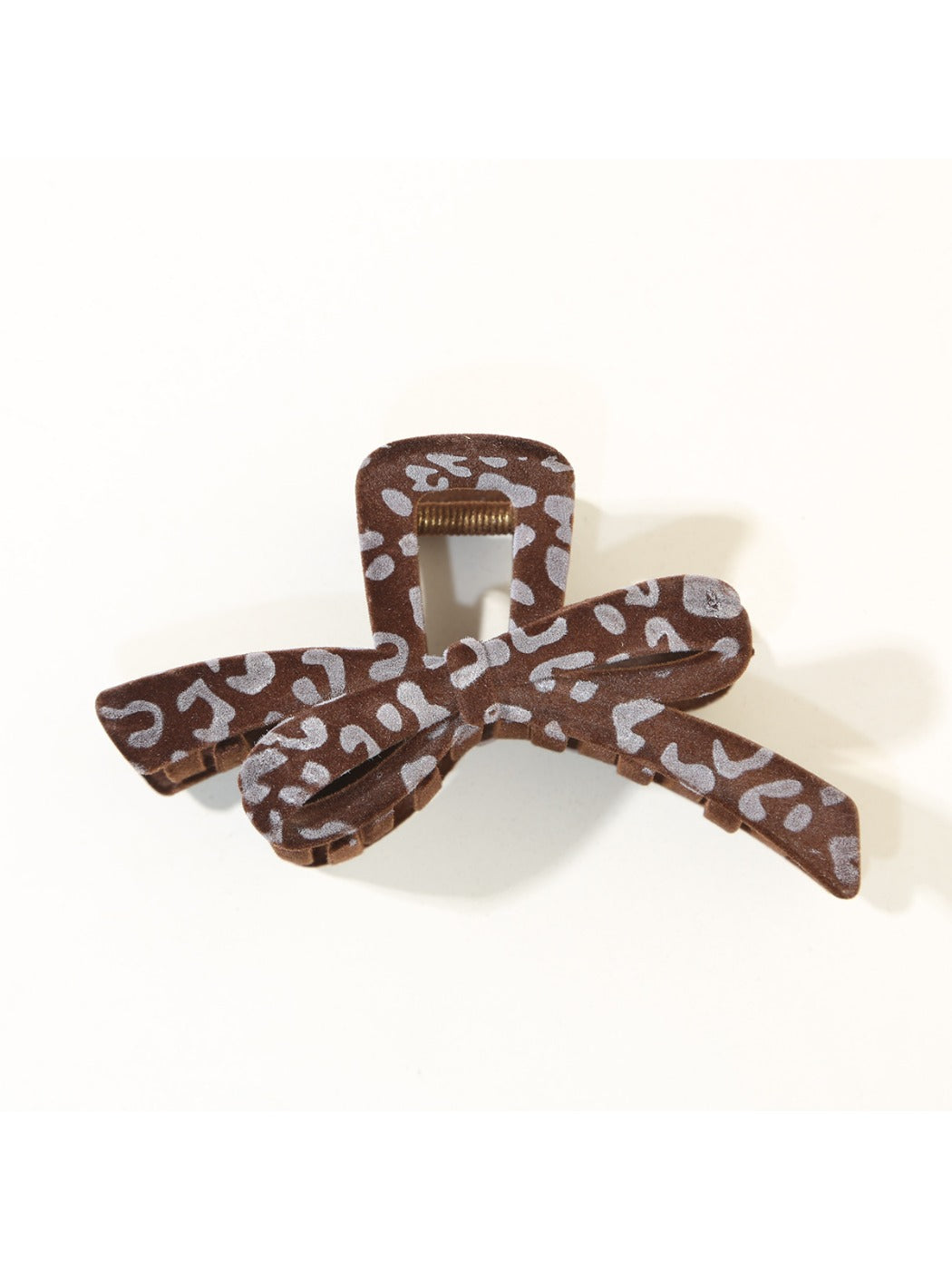 Beau - Leopard Print Bow Shaped Claw Clip