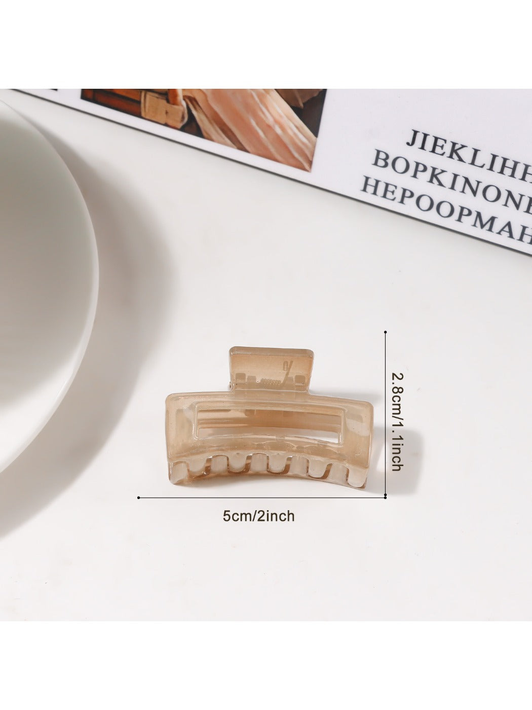 Beau - Minimalist Square Openwork Hair Claw Clip