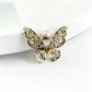 Brovia - Butterfly Detail Bow Shape Alloy Brooch
