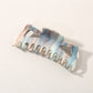 Beau - Ink Wash Striped Shark Hair Claw Clip