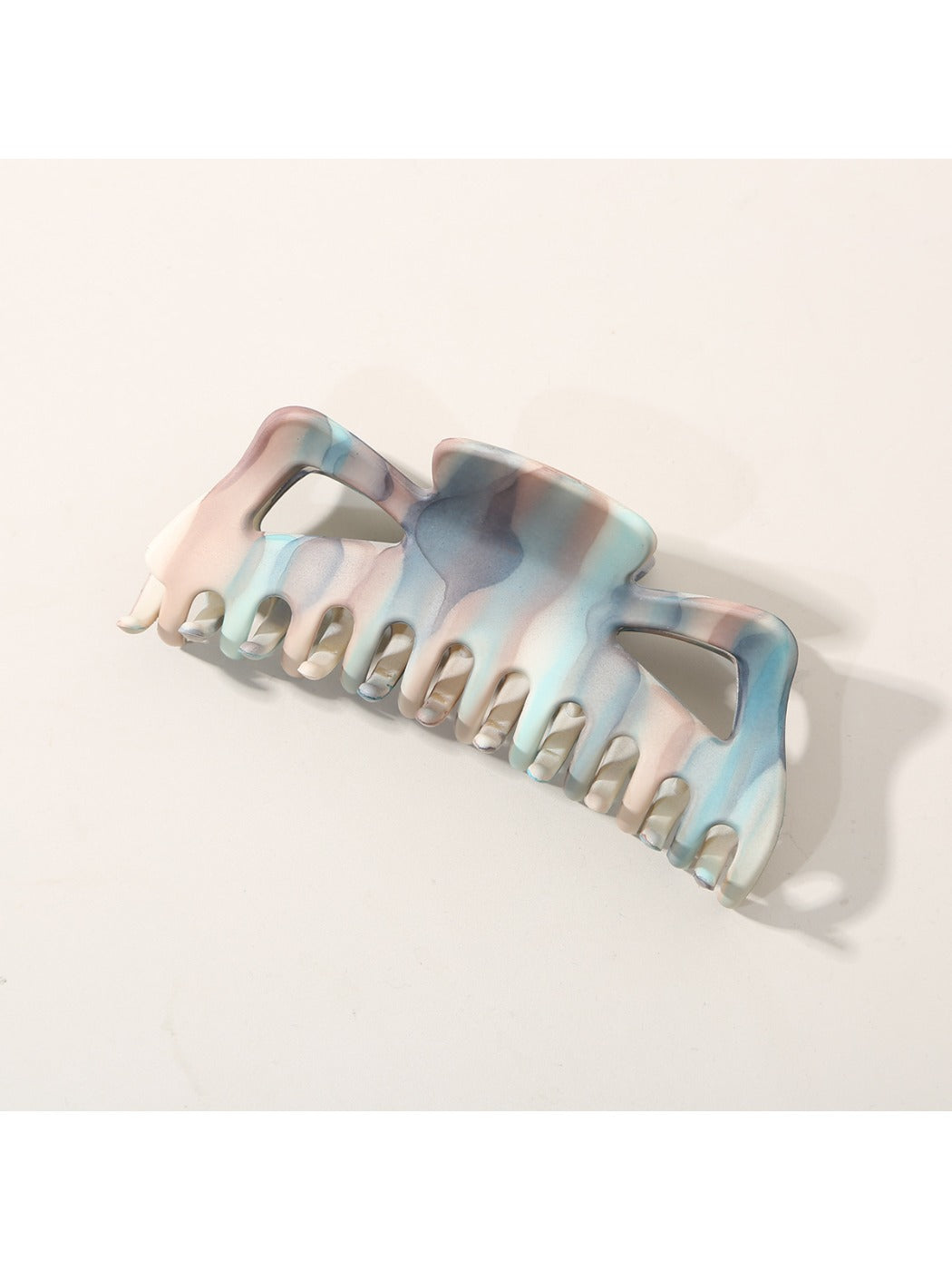 Beau - Ink Wash Striped Shark Hair Claw Clip