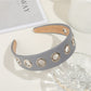 Gifty - Fashion PU Alloy Circle Accent Headband