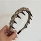 Gifty - Minimalist Plaid Long Tooth Headband