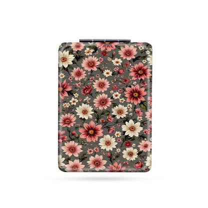 Mirroray - Floral Pattern Folding Handheld Makeup Mirror