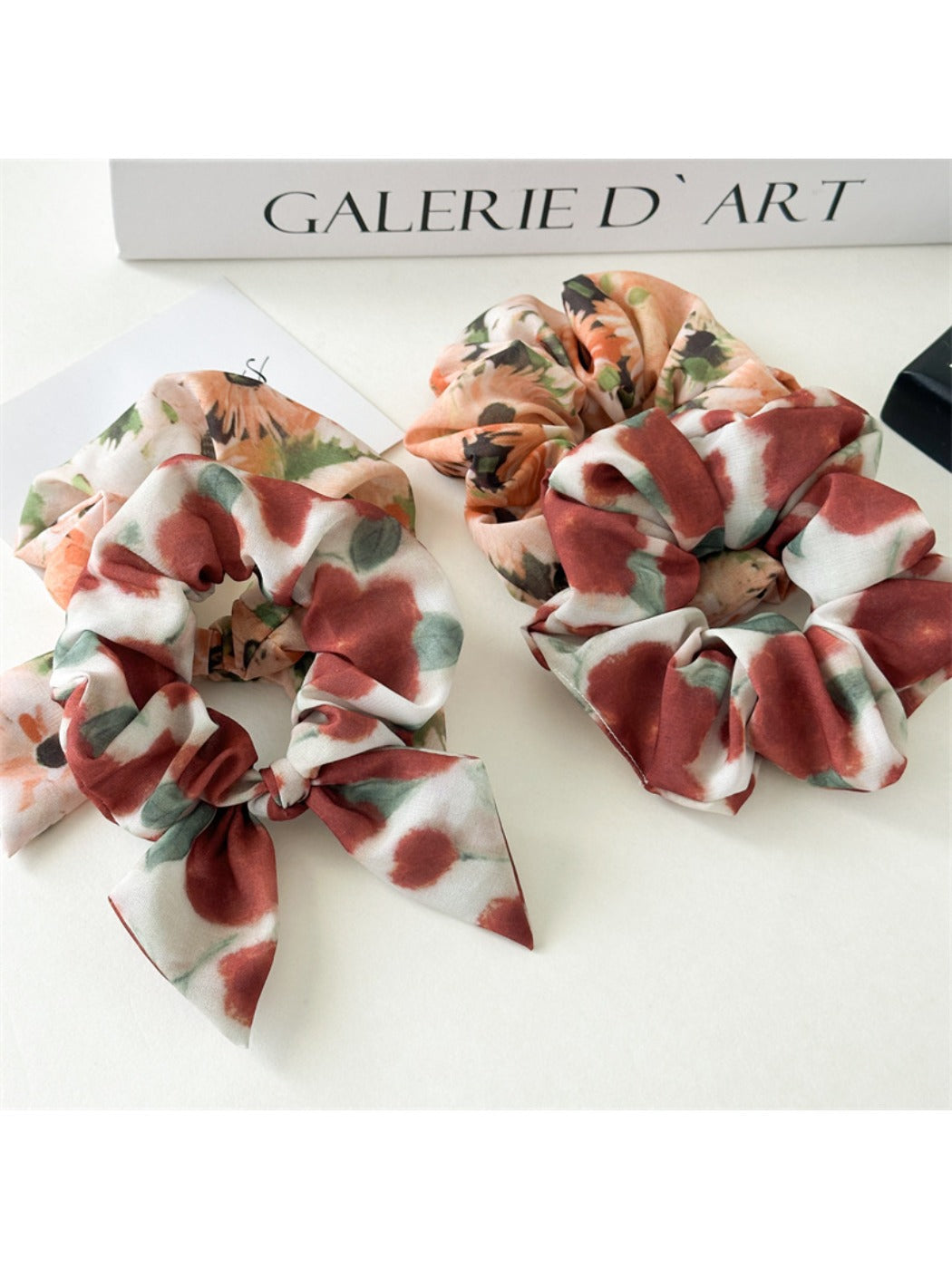 Gifty - Tie Dye Chiffon Scrunchie Hair Ring