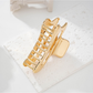 Beau - Polished Openwork Irregular Hair Claw Clip