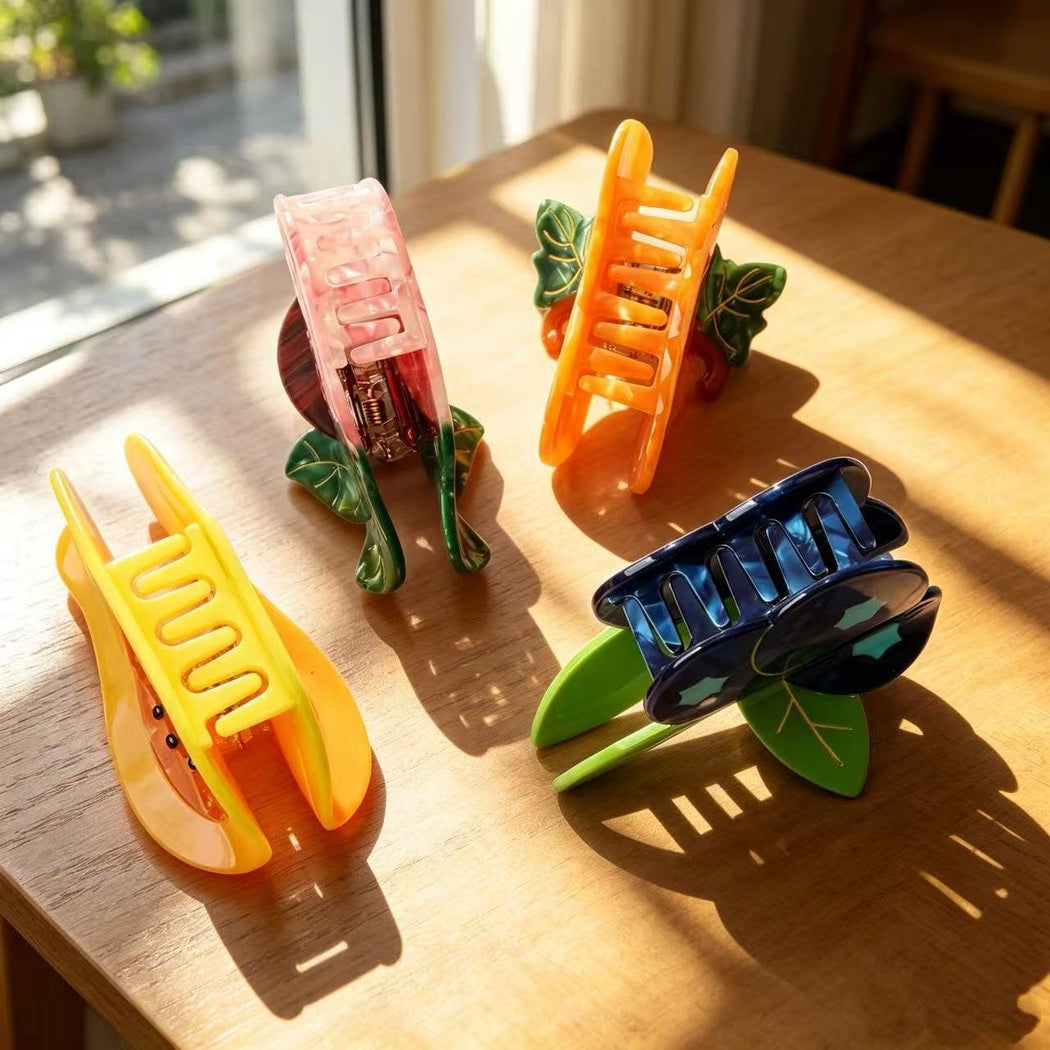 Beau - Fruit Shape Acetate Decorative Claw Clip