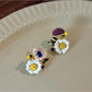 Earedge - Retro Floral Fashion Earrings