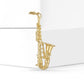 Brovia - Simple Music Theme Saxophone Brooch